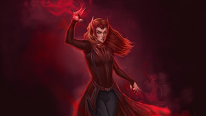 Scarlet Witch, Superheroes, Artwork, Digital Art, Artstation, 4K wallpaper