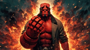 Hellboy, Superheroes, Artwork, Artist, Digital Art, Ai, Deviantart, 4K wallpaper