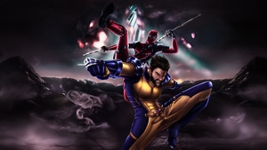 Deadpool And Wolverine, Deadpool 3, Wolverine, Deadpool, Superheroes, Artwork, Digital Art, Artstation, 4K wallpaper