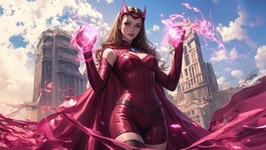 Scarlet Witch, Superheroes, Artwork, Artist, Digital Art, Ai, 4K wallpaper