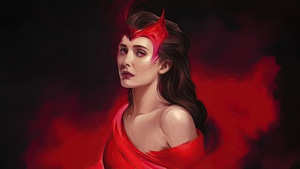 Scarlet Witch, Superheroes, Artwork, Digital Art, 4K wallpaper