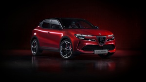 2024, Electric cars, Red cars, Dark background, Dark red, 4K wallpaper