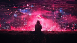 Hoodie, Alone, Artist, Artwork, Digital Art, 4K wallpaper