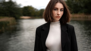 Girls, Model, Hairs, Portrait, 4K wallpaper