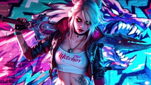 Ciri, Cyberpunk, Games, Artist, Artwork, Digital Art, Video Games, 4K wallpaper