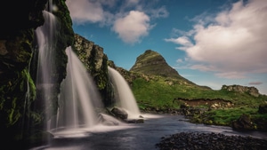 Waterfall, Nature, 4K wallpaper