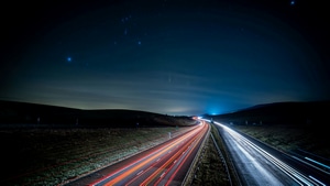 Long Exposure, World, Highway, Road, Stars, 4K wallpaper
