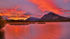 Sunrise, National Park, Canada, World, Nature, 4K wallpaper