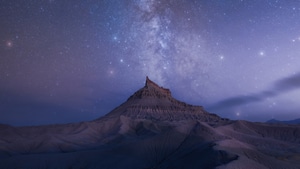 Milky Way, Stars, Mountains, Nature, 4K wallpaper