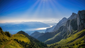 Alps, Mountains, Switzerland, Nature, 4K wallpaper