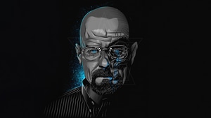 Breaking Bad, Tv Shows, Heisenberg, Walter White, Artist, Minimalism, Behance, Dark, 4K wallpaper