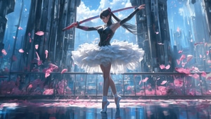 Ballerina, Ai Girls, Ai, Sword, Artist, Artwork, Digital Art, Deviantart, 4K wallpaper