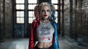Harley Quinn, Superheroes, Artwork, Digital Art, Two Toned Hair, 4K wallpaper