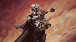 The Mandalorian And Grogu, Movies, 2024 Movies, The Mandalorian, Baby Yoda, Artwork, Artist, Art, Digital Art, Tv Shows, Artstation, 4K wallpaper