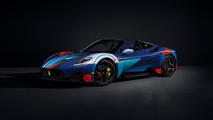 Maserati MC20 Cielo, Art Car, 2024, Dark background, 4K wallpaper