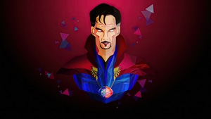 Doctor Strange, Superheroes, Artist, Artwork, Minimalism, Digital Art, 4K wallpaper