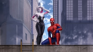 Spiderman, Gwen Stacy, Superheroes, Artist, Artwork, Digital Art, Artstation, 4K wallpaper