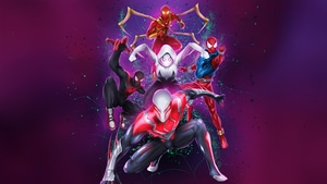 Miles Morales, Spiderman, Gwen Stacy, Scarlet Spider, Superheroes, Artist, Artwork, Digital Art, Artstation, 4K wallpaper