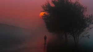 Alone, Relaxing, Sunrise, Artist, Artwork, Digital Art, 4K wallpaper