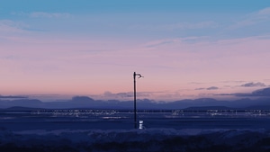 Light Pole, Artist, Artwork, Digital Art, Pixiv, , 4K wallpaper