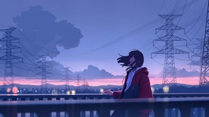 Anime Girl, Anime, Alone, Artist, Artwork, Digital Art, Pixiv, 4K wallpaper
