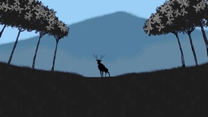 Reindeer, Minimalism, Minimalist, Artist, Artwork, Digital Art, 4K wallpaper