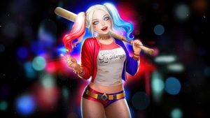Harley Quinn, Superheroes, Artist, Artwork, Digital Art, Deviantart, Two Toned Hair, 4K wallpaper