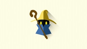 Black Mage, Final Fantasy, Games, Minimalism, Minimalist, Artist, Artwork, Digital Art, Video Games, 4K wallpaper