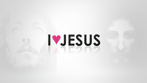 I Love, Jesus, White background, Jesus Christ, 4K wallpaper