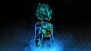 Vegeta, Dragon Ball, Anime, Dark, Black, Neon, Artist, Artwork, Digital Art, 4K wallpaper
