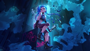 Jinx League Of Legends, League Of Legends, Games, 2024 Games, Artist, Art, Artwork, Digital Art, Pixiv, 4K wallpaper