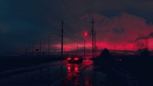 Rain, Evening, Ai, Artist, Artwork, Digital Art, Deviantart, 4K wallpaper