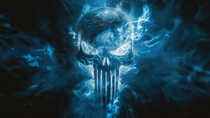 The Punisher, Punisher, Artwork, Logo, Digital Art, Superheroes, , 4K wallpaper