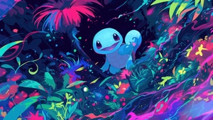 Squirtle, Pokemon, Anime, Artist, Artwork, Digital Art, 4K wallpaper