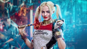 Harley Quinn, Supervillain, Superheroes, Artwork, Digital Art, Two Toned Hair, 4K wallpaper