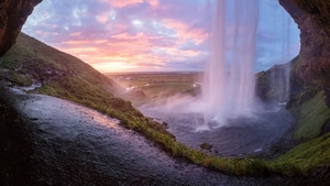 Waterfall, Iceland, Nature, , 4K wallpaper