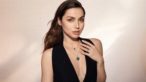 Ana de Armas, Black dress, 2024, 4K wallpaper
