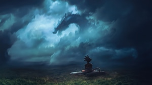 Goku, Dragon Ball, Shenron, Dragon, Anime, Artist, Artwork, Digital Art, 4K wallpaper