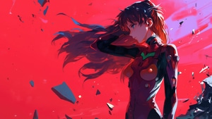 Neon Genesis Evangelion, Anime Girl, Anime, Artist, Artwork, Digital Art, 4K wallpaper