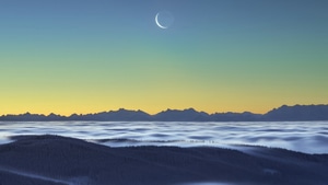Nature, Forest, Germany, Moon, Artist, Artwork, Digital Art, 4K wallpaper