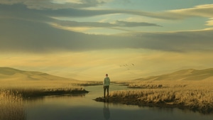 Alone, Relaxing, Artist, Artwork, Digital Art, 4K wallpaper