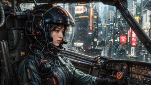 Pilot, Ai Girls, Ai, Scifi, Artist, Artwork, Digital Art, 4K wallpaper
