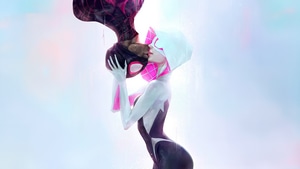 Spiderman, Miles Morales, Gwen Stacy, Superheroes, Artwork, Digital Art, 4K wallpaper