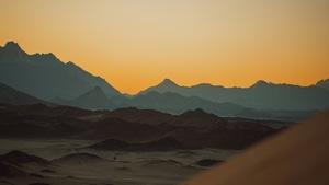 Mountains, Desert, Nature, 4K wallpaper