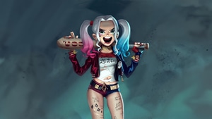 Harley Quinn, Superheroes, Artist, Artwork, Digital Art, Artstation, Two Toned Hair, 4K wallpaper