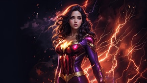 Captain Marvel, Superheroes, Artwork, Digital Art, 4K wallpaper