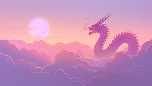 Dragon, Minimalism, Minimalist, Artist, Artwork, Digital Art, 4K wallpaper