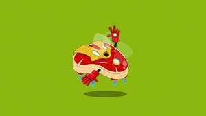 Iron Man, Artwork, Artist, Art, Digital Art, Minimalism, Superheroes, 4K wallpaper