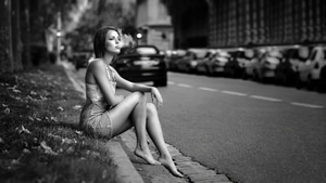 Girls, Monochrome, Black And White, Photography, Model, 4K wallpaper