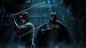Batman, Nightwing, Superheroes, Artist, Artwork, Digital Art, 4K wallpaper